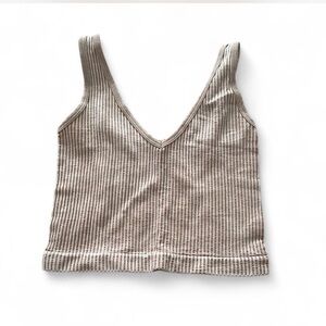 Striped Beige Tank Top